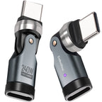 540 Degree Rotation USB C to USB C Adapter - PD 240W USB 2.0 480Mbps Phone OTG Adapter