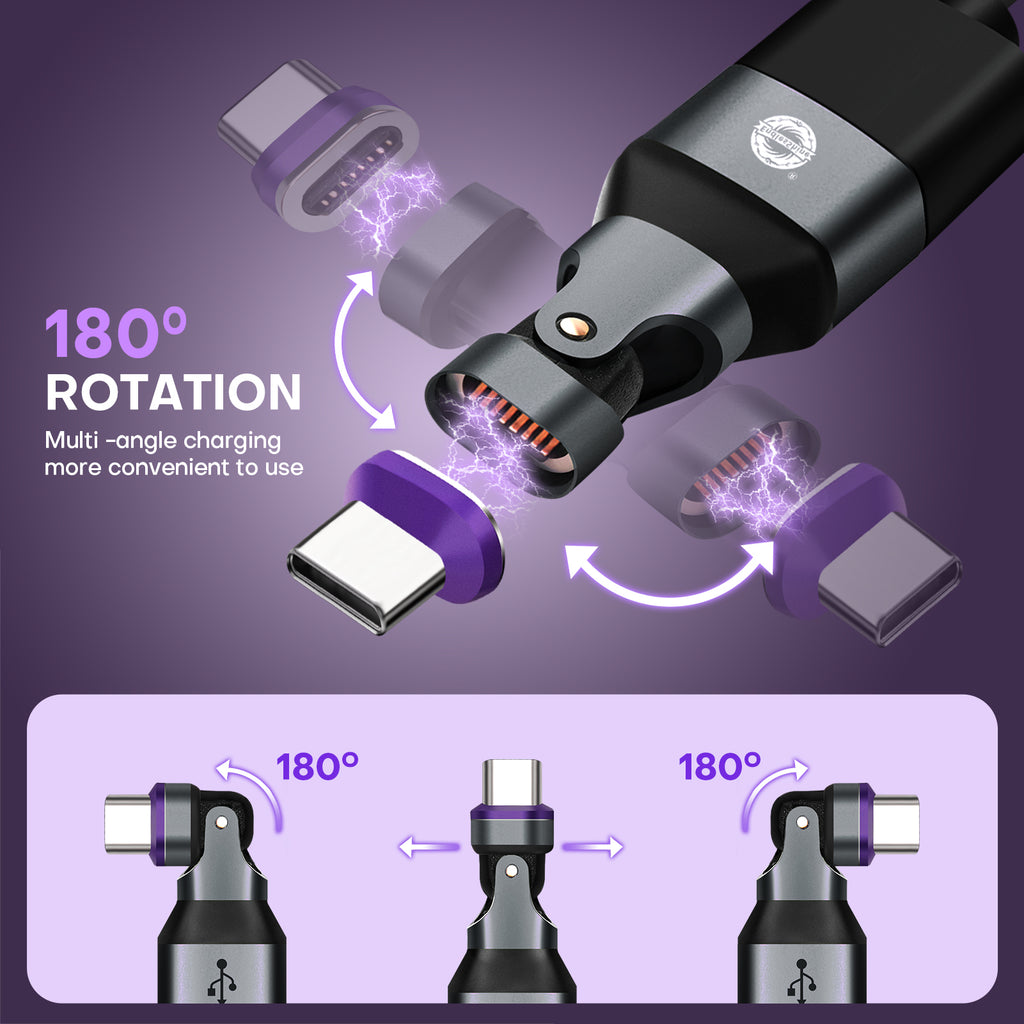 16 Pin USB C to USB A Adapter USB 2.0 - 180 Degree Rotation - 480 Mbps OTG Data transfer