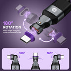 16 Pin USB C to USB A Adapter USB 2.0 - 180 Degree Rotation - 480 Mbps OTG Data transfer