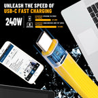 Keychain USB C Cable - 5.11 Inch Short Type C Cord - USB 4.0 PD 240W 40Gbps 8K 60Hz Video - A