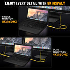 Keychain USB C Cable - 5.11 Inch Short Type C Cord - USB 4.0 PD 240W 40Gbps 8K 60Hz Video - A