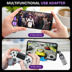 180 Degree Rotation USB C Male to USB A Female Adapter - USB 2.0 480Mbps Phone OTG Adapter