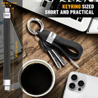 Keychain USB C Cable - 5.11 Inch Short Type C Cord - USB 4.0 PD 240W 40Gbps 8K 60Hz Video - A