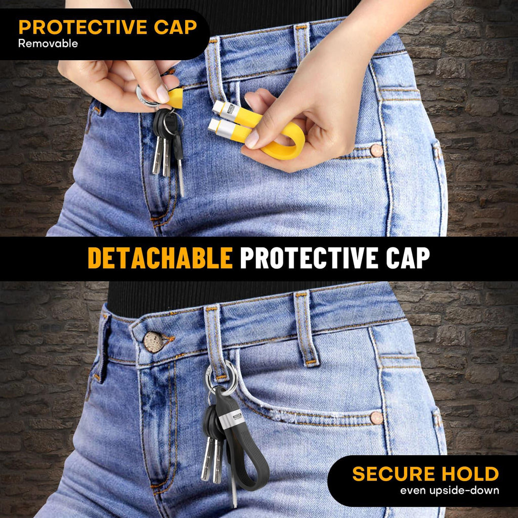 Keychain USB C Cable - 5.11 Inch Short Type C Cord - USB 4.0 PD 240W 40Gbps 8K 60Hz Video - A