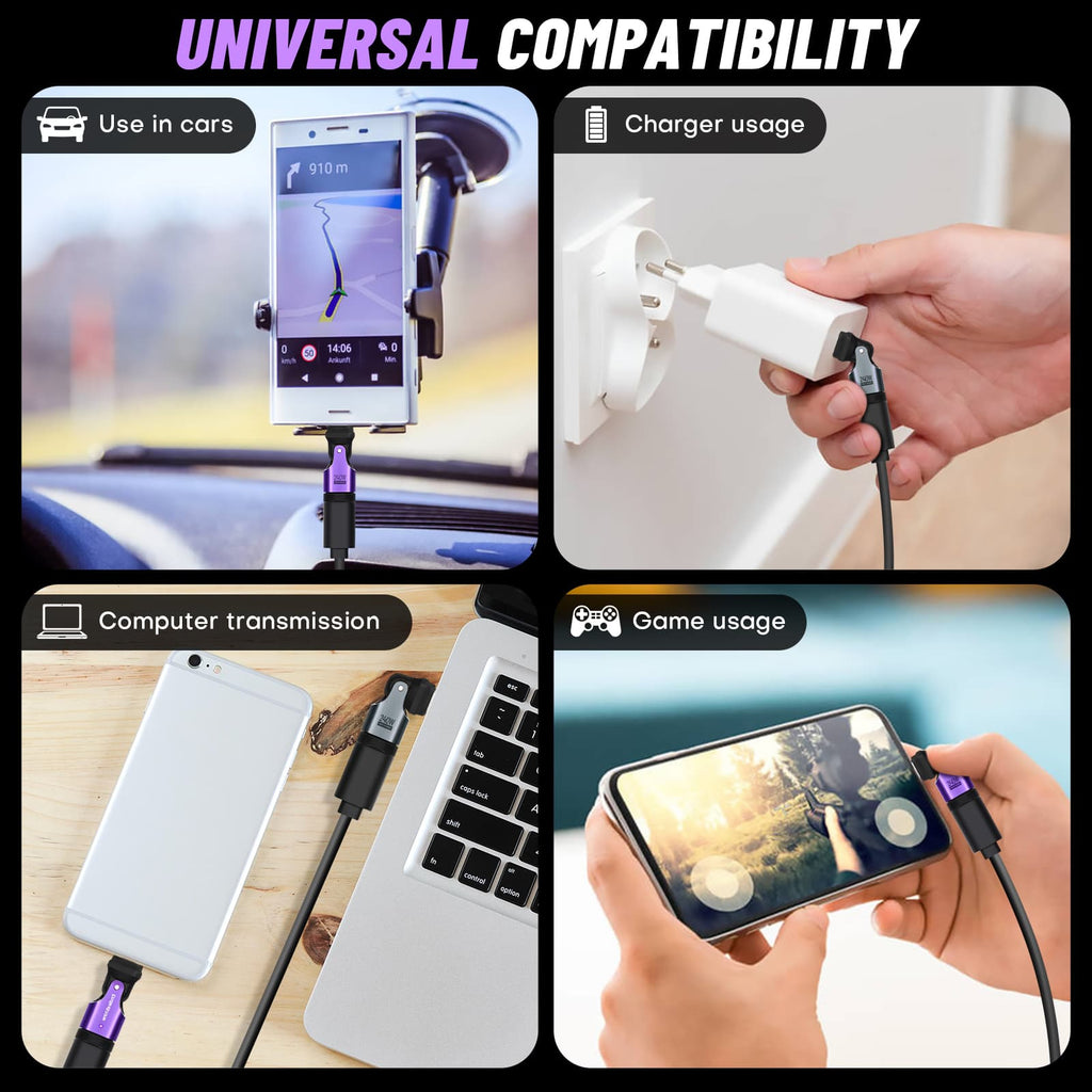 180 Degree Rotation USB C to USB C Adapter - PD 240W USB 2.0 480Mbps Phone OTG Adapter