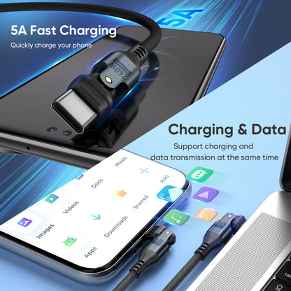 180° Rotating Charging Cable Fast Charging PD240W