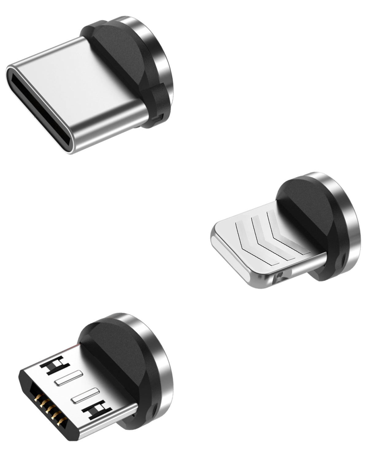 1 Pin Magnetic Charging Cable Adapter Tips for Type C, Micro USB, iProducts