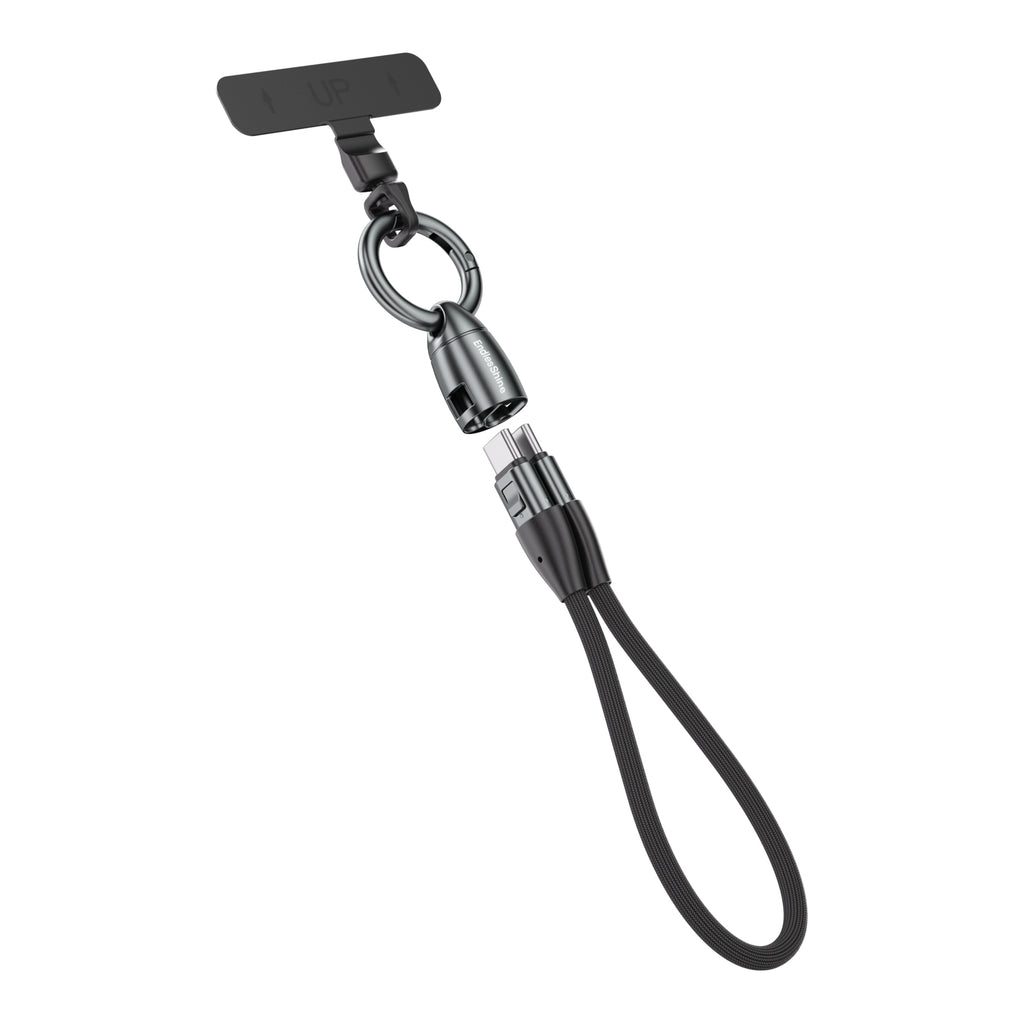 Rugby Keychain USB C Cable - Short Phone Lanyard Charging Cable - PD 240W USB 2.0 480Mbps 6 Inch