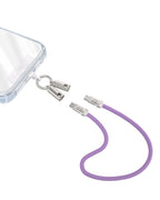 Hand Wrist Strap Lanyard 1FT (30cm) - Built-in 240W USB C Cable 5A Fast Charging - Nylon Braid Anti Theft - A