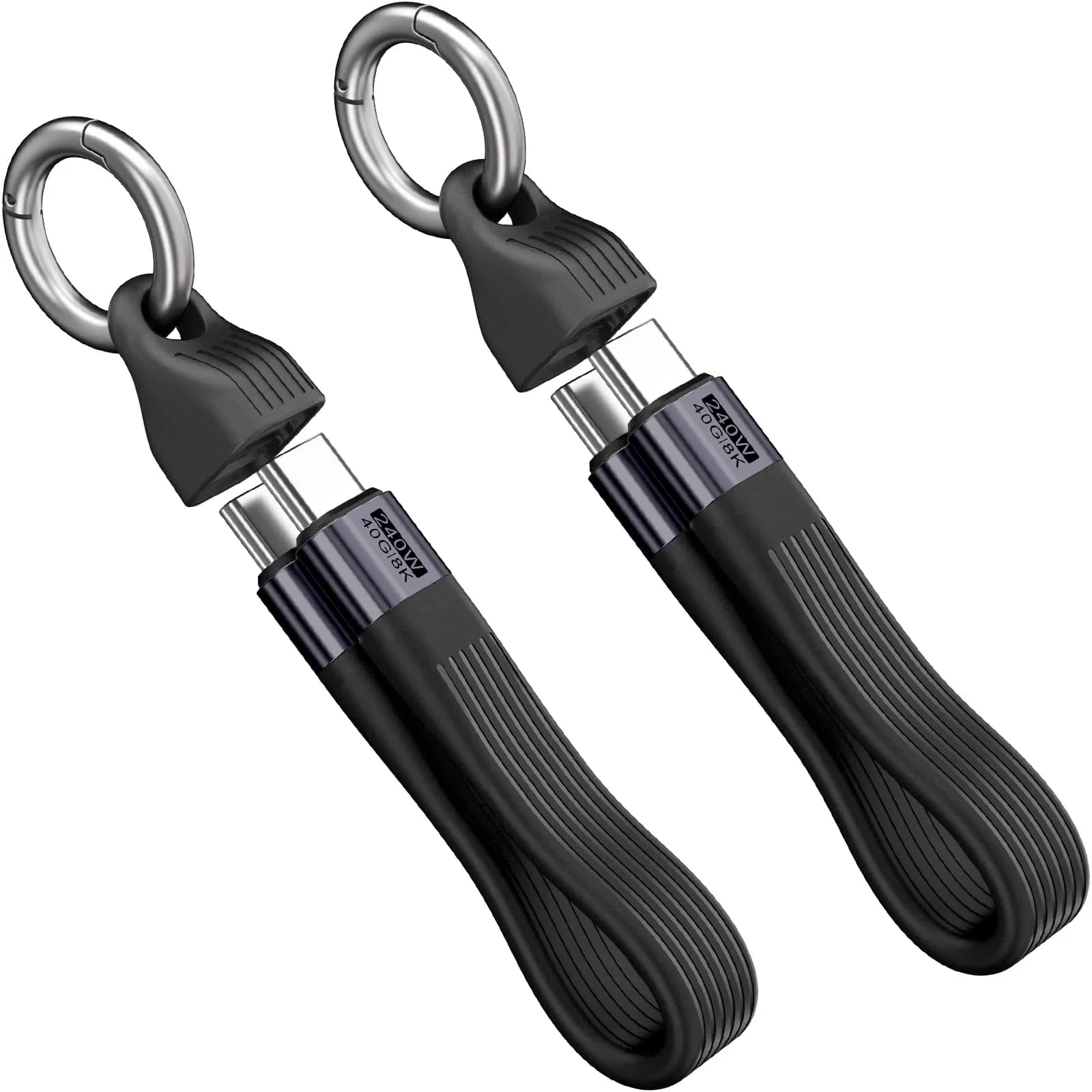 Keychain USB C Cable - 5.11 Inch Short Type C Cord - USB 4.0 PD 240W 40Gbps 8K 60Hz Video - A