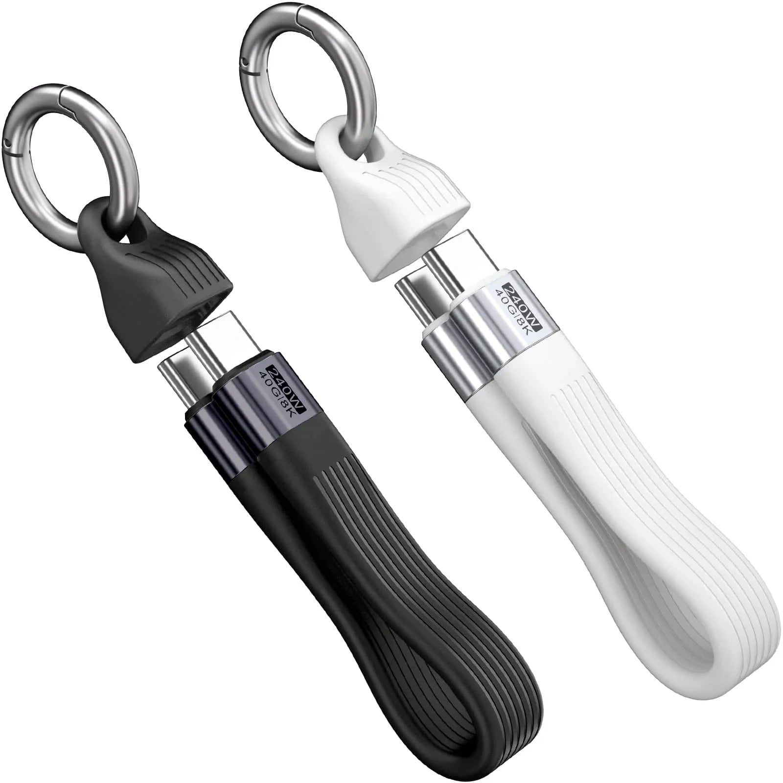 Keychain USB C Cable - 5.11 Inch Short Type C Cord - USB 4.0 PD 240W 40Gbps 8K 60Hz Video - A