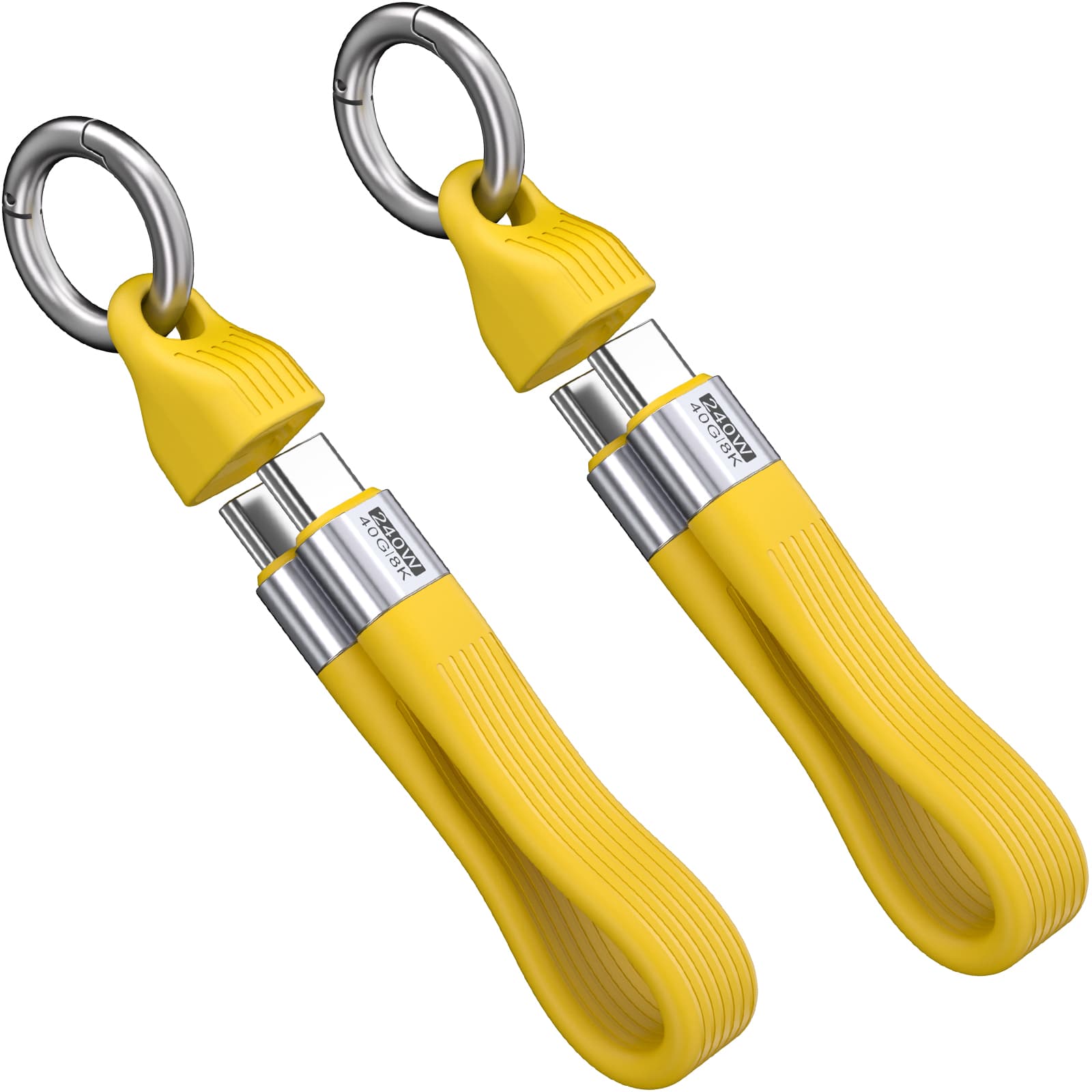 Keychain USB C Cable - 5.11 Inch Short Type C Cord - USB 4.0 PD 240W 40Gbps 8K 60Hz Video - A