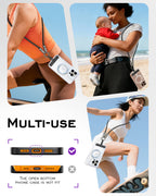 Phone lanyard strap 4 FT (120cm) with Built-in 240W USB-C to USB-C Charging Cable Anti Theft Cell Phone Neck - A