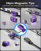 24 Pin Magnetic Adapapter Tips USB 2.0 Replacement OTG Tips - 3 Pack