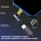9 Pin USB C Magnetic Adapter 240W - 90/180/360 Degree Rotating - 480 Mbps Data transfer