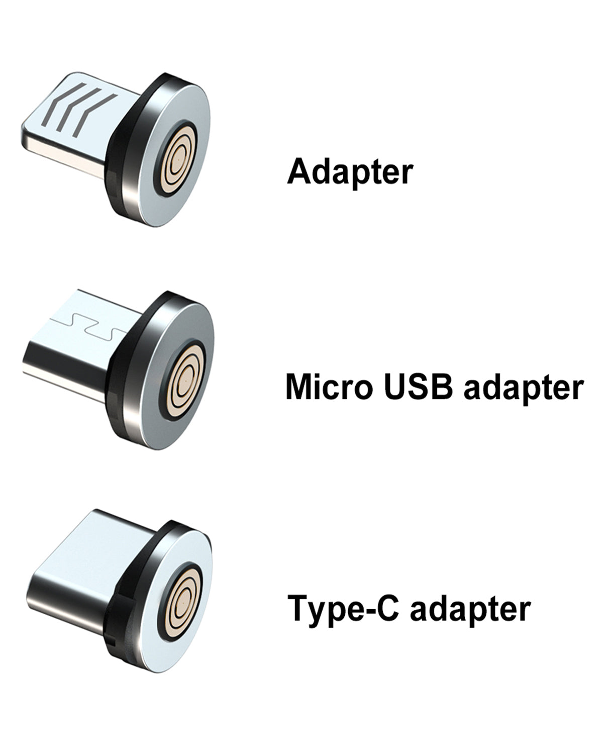 Magnetic Charging Cable Adapter Tips for Type C, Micro USB, iPhone Products