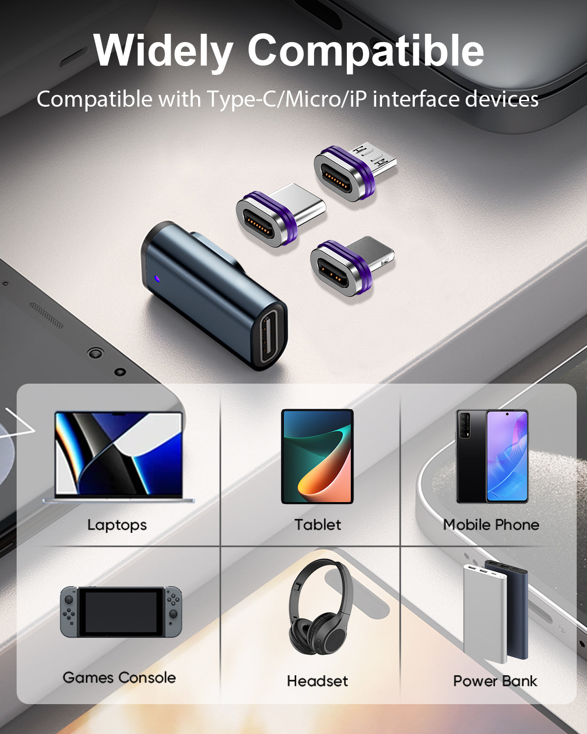 16 Pin Magnetic Adapapter Tips USB 2.0 Replacement OTG Tips - 3 Pack