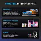 Rugby Keychain USB C Cable - Short Phone Lanyard Charging Cable - PD 240W USB 2.0 480Mbps 6 Inch