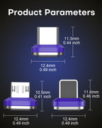 24 Pin Magnetic Adapapter Tips USB 2.0 Replacement OTG Tips - 3 Pack