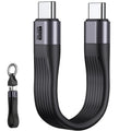Keychain USB C Cable - 5.11 Inch Short Type C Cord - USB 4.0 PD 240W 40Gbps 8K 60Hz Video - A