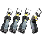 9 Pin USB C Magnetic Adapter 240W - 90/180/360 Degree Rotating - 480 Mbps Data transfer