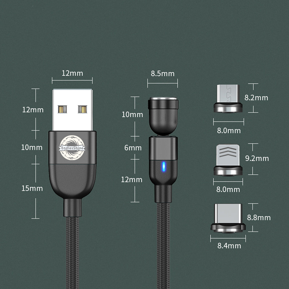 Magnetic Charging Cable Adapter Tips for Type C, Micro USB, iPhone Products