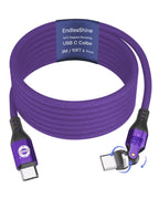 540 Degree Rotation USB C to USC C Cable 240W - USB 2.0 480Mbps Type C Cord