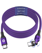 540 Degree Rotation USB C to USC C Cable 240W - USB 2.0 480Mbps Type C Cord