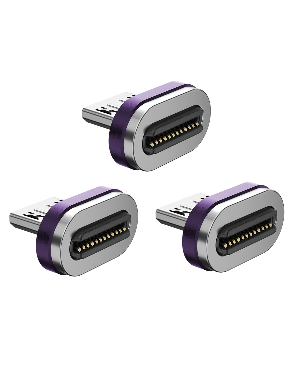 24 Pin Magnetic Adapapter Tips USB 2.0 Replacement OTG Tips - 3 Pack