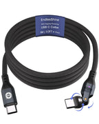 540 Degree Rotation USB C to USC C Cable 240W - USB 2.0 480Mbps Type C Cord